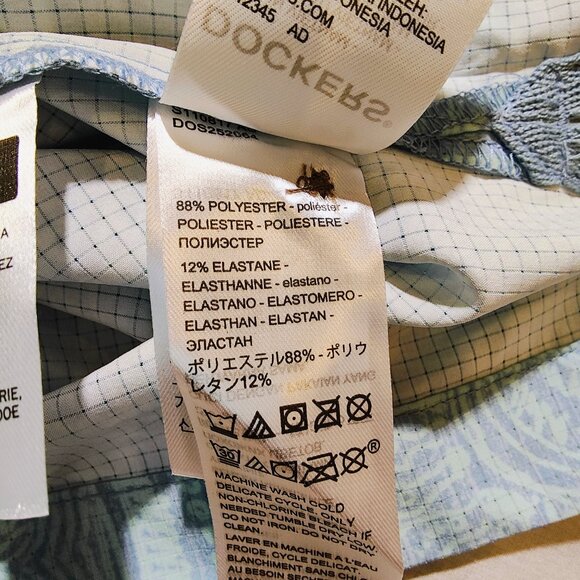 Dockers Men's Small Short Sleeve Button-down Hawaiian Design Shirt NWT - Picture 14 of 14